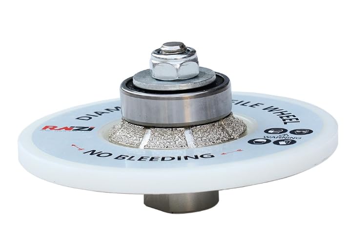 Diamant-Handprofiler/Fräser, weisse Nylonabdeckung für Granit-Arbeitsplatten, volle Bullnose (B5), B