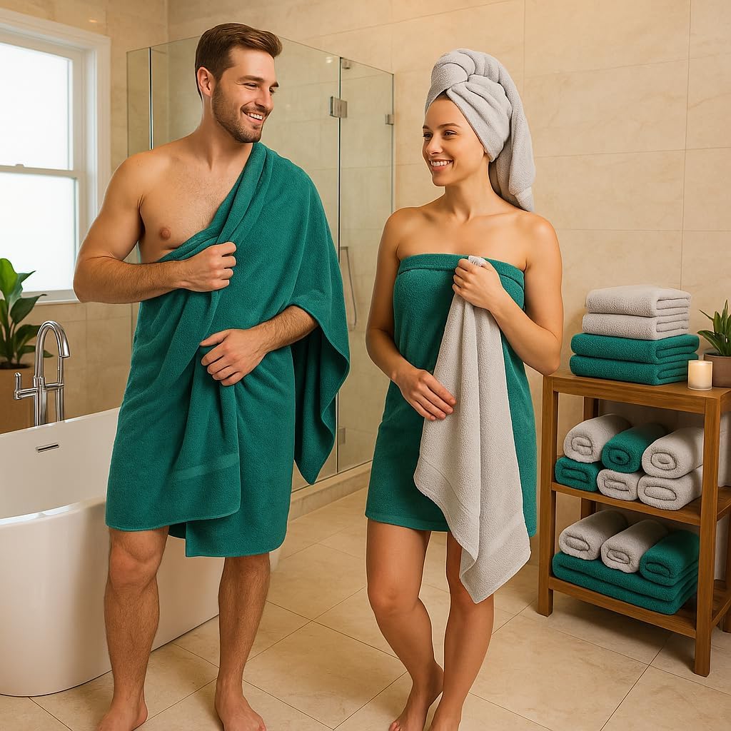 Betz 10-TLG. Handtuch-Set Premium 100% Baumwolle 2 Duschtücher 4 Handtücher 2 Gästetücher 2 Waschhan