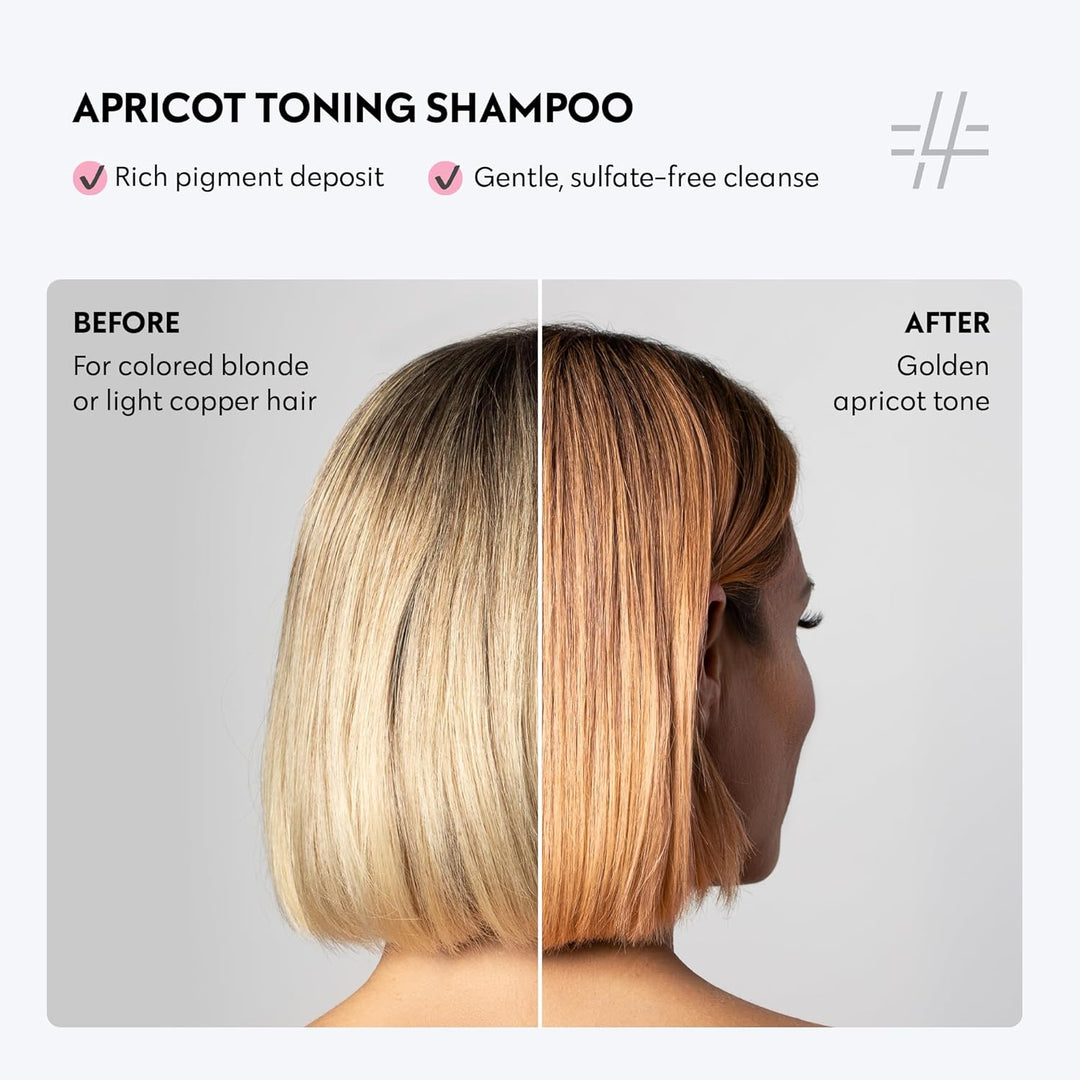 Four Reasons Farbmaske Tonisierendes Shampoo Aprikose farben 250 ML – Sulfatfreie Pigmentiertes Pfle