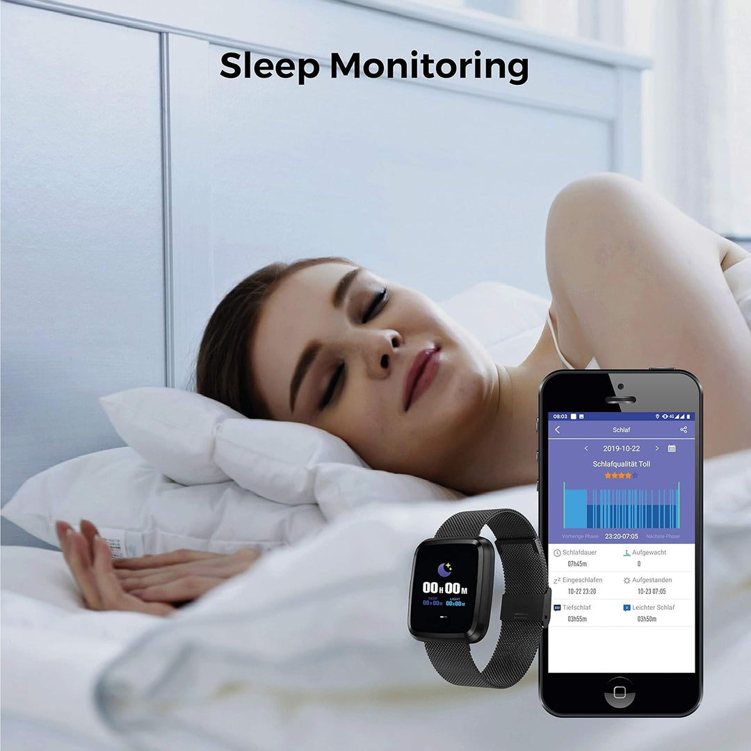 novasmart - runR III Smartwatch Fitness Tracker HD-Farbbildschirm Fitness Armband Uhr mit Pulsmesser