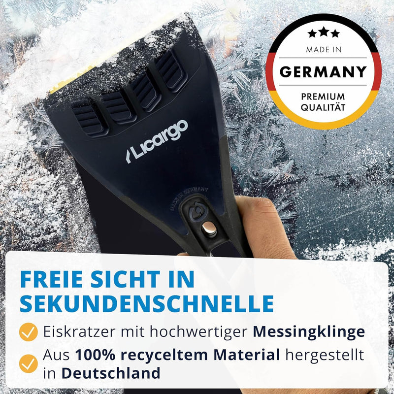 LICARGO Winter Komplett Set - Auto Luftentfeuchter (1kg) - 1x recycelter Eiskratzer - 1x Mikrofaser