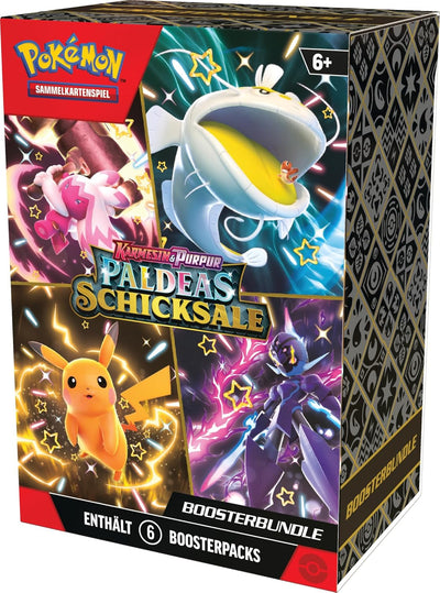 Pokémon-Sammelkartenspiel: Boosterbundle Karmesin & Purpur – Paldeas Schicksale (6 Boosterpacks) Sin