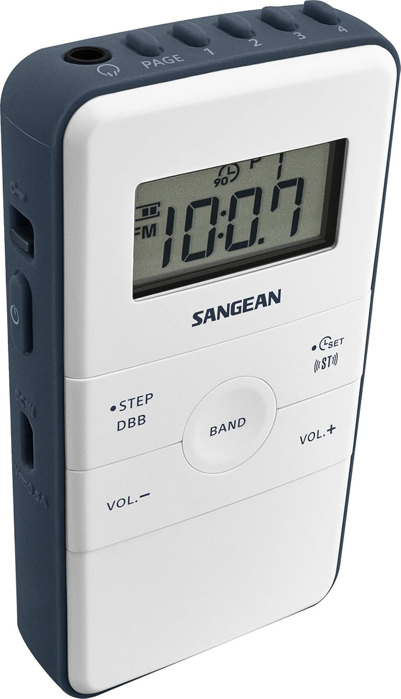 Sangean DT-140 Weiss/Blau (Pocket 140), Petite Taille