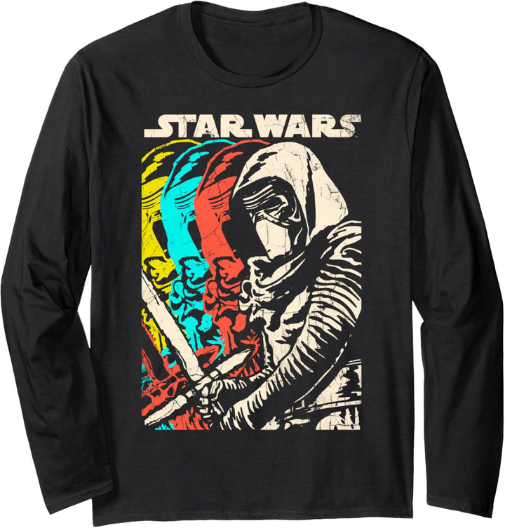 Star Wars Kylo Ren Episode 7 Color Copies Langarmshirt