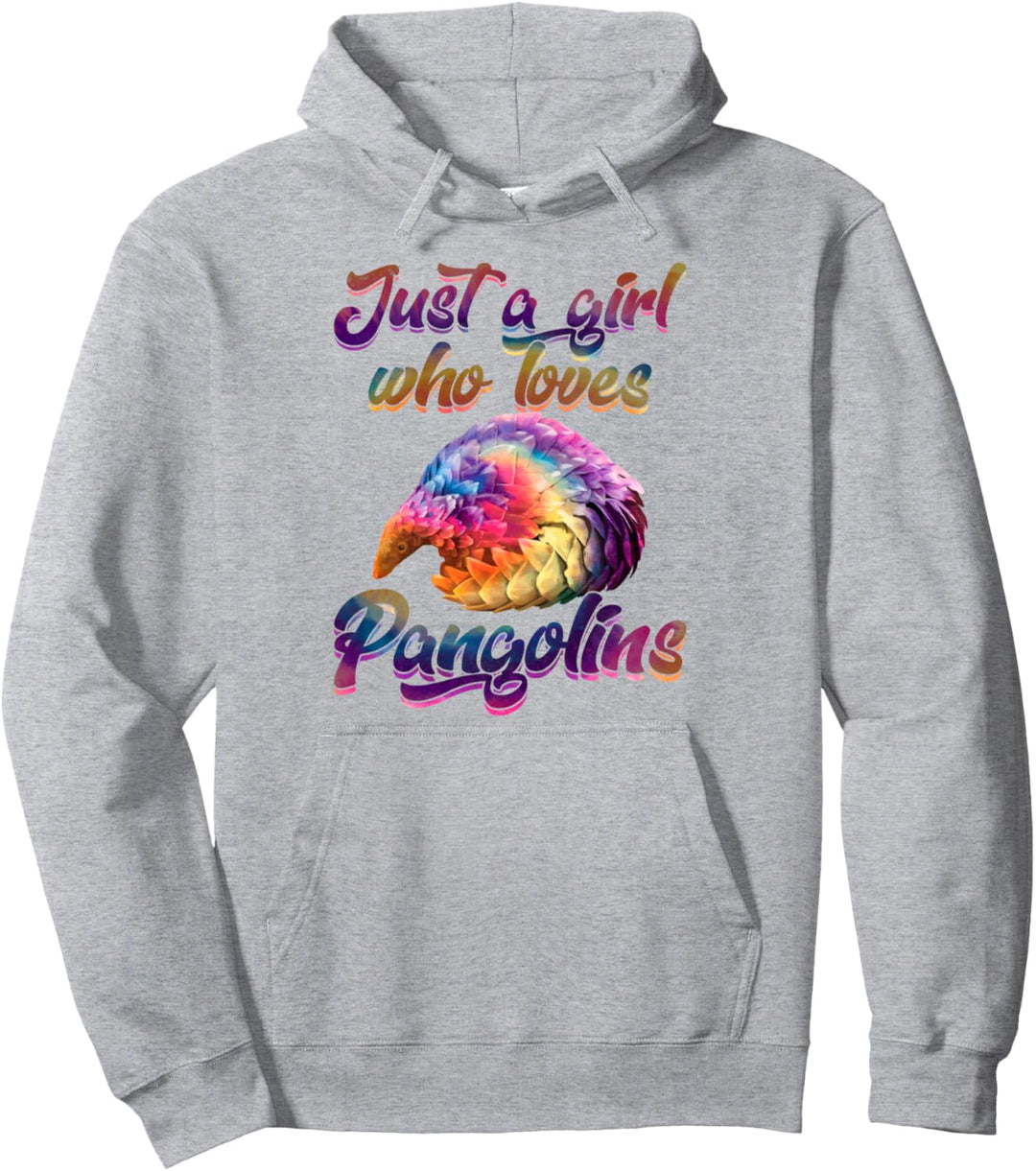 Pangolin Hippie Tie Dye Colorful Rainbow Design Gift Pullover Hoodie