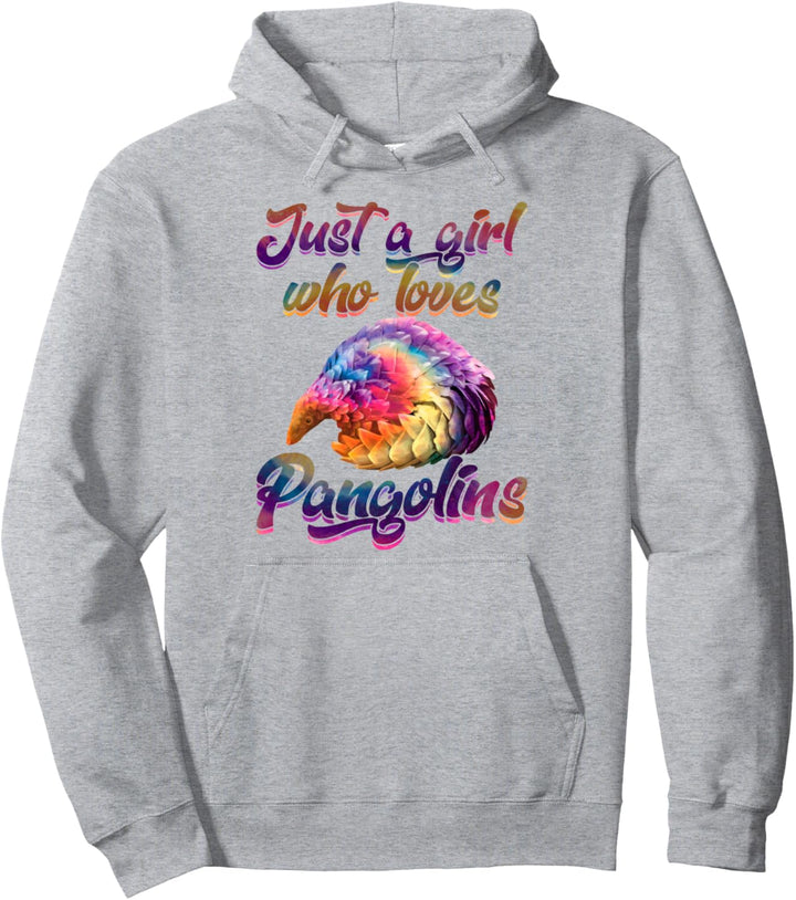Pangolin Hippie Tie Dye Colorful Rainbow Design Gift Pullover Hoodie