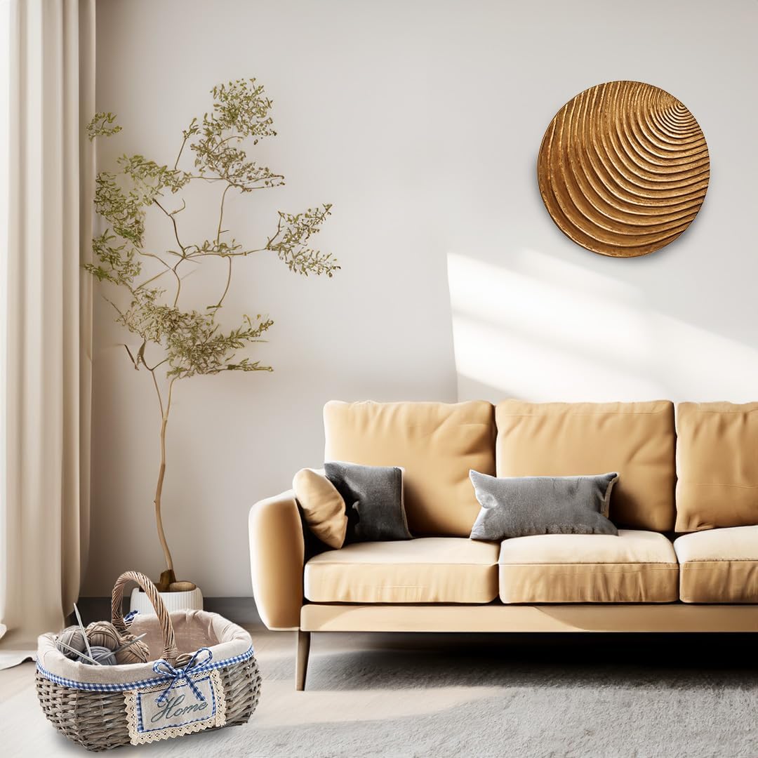 Kobolo rechteckiger Deko-Korb Einkaufskorb mit Innenfutter und Henkel im Home-Design Home Eckig, Hom