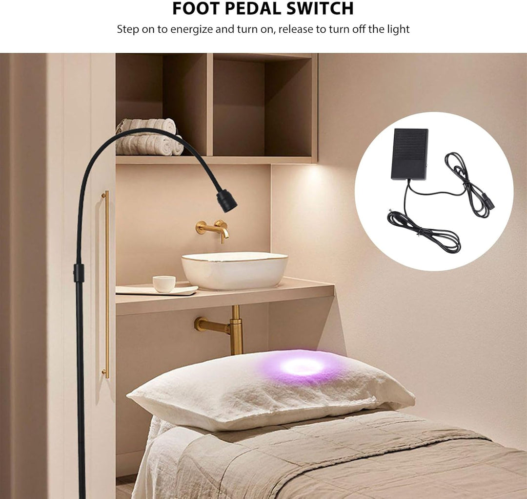 UV Wimpern Lampe, 10W LED-UV-Licht für Lichthärtenden Anwendungen, Schwanenhals Wimpernlicht, Goosen