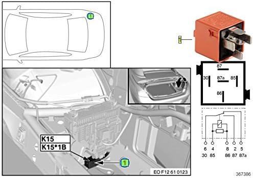 BMW Salmon Relay SIEMENS tyco V23134-E52-X344 1742690 12631742690