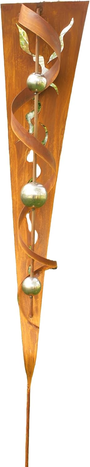 Gartendeko Andrea Rost Stecker mit Glanz Edelstahlkugeln
