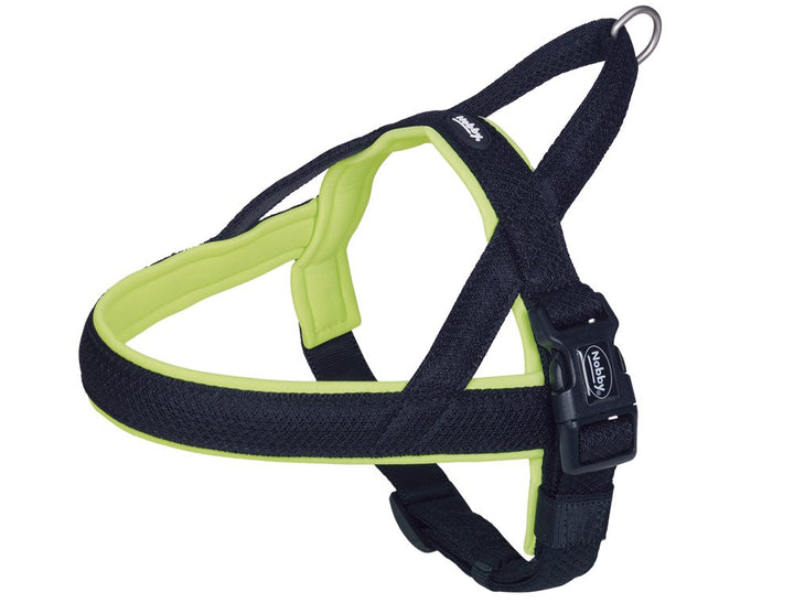 Nobby Norwegergeschirr Mesh Preno, neon gelb L: 75-98 cm + 62 cm, B: 40/45 mm, 1 Stück neon gelb XL(