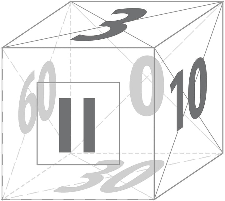 infactory Cube Timer: 2er-Set digitale Timer-Würfel mit 4 Zeiten, 6 x 6 x 5,5 cm (Würfeltimer, Eggti