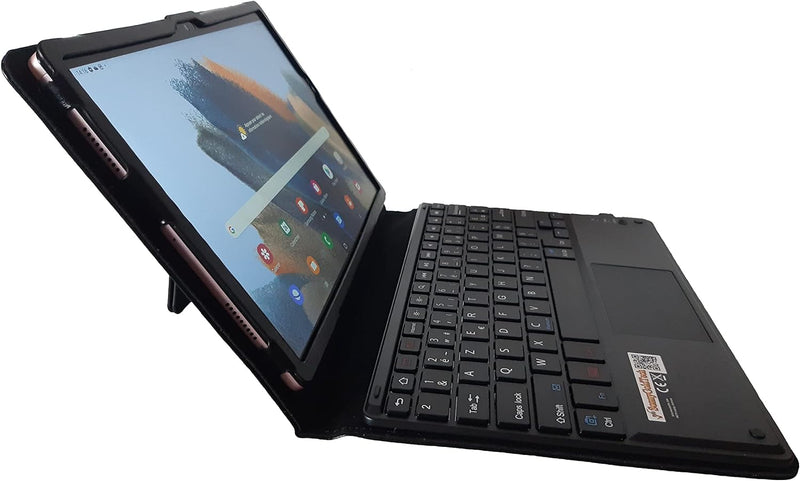SonnyGoldTech MQ21 für Galaxy Tab A8 10.5 - FRANZÖSISCHES Layout - Bluetooth Tastatur Tasche mit Mul