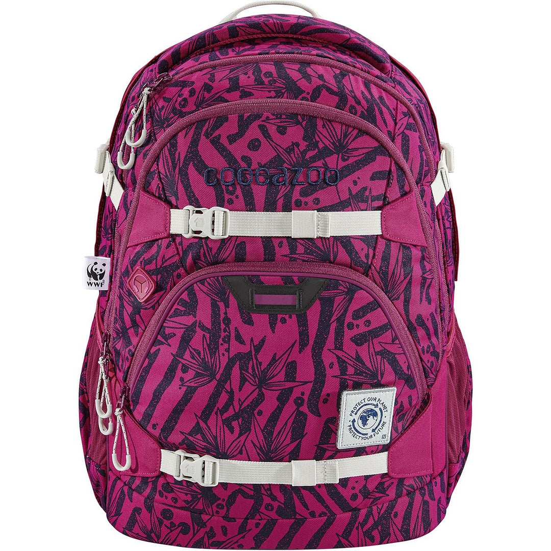 Coocazoo Schulrucksack ScaleRale „WWF Edition - Anemone Trail“, rosa, ergonomischer Tornister, höhen