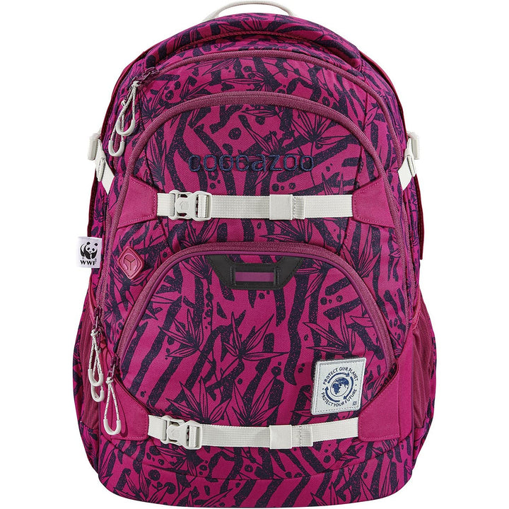 Coocazoo Schulrucksack ScaleRale „WWF Edition - Anemone Trail“, rosa, ergonomischer Tornister, höhen