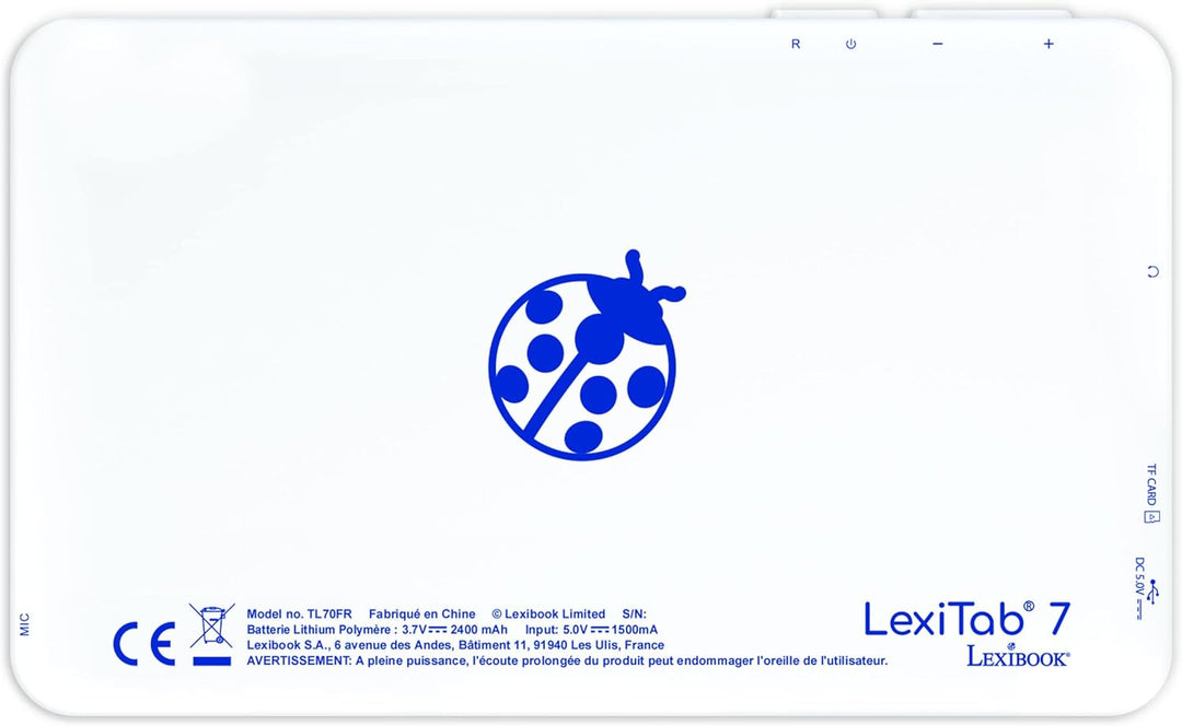 Lexibook LexiTab Master 7 TL70FR Interaktives Kinder-Tablet, 32 GB, 7 Zoll, Blau