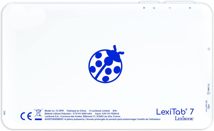 Lexibook LexiTab Master 7 TL70FR Interaktives Kinder-Tablet, 32 GB, 7 Zoll, Blau