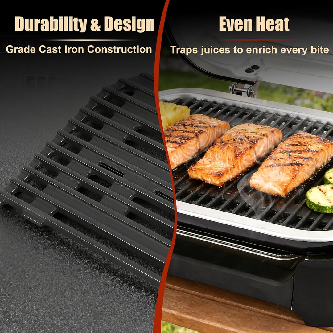 Denmay 28,5 x 43cm Gusseisen Grillrost für Weber Lumin Compact Outdoor Grills, Gusseisen rost Ersatz