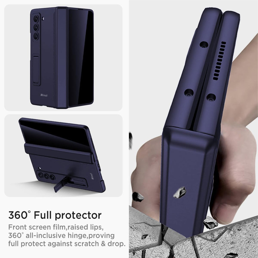 Miimall Kompatibel mit Samsung Galaxy Z Fold 6 Hülle mit Displayschutz Anti-Peeping+Magnetischer Sch