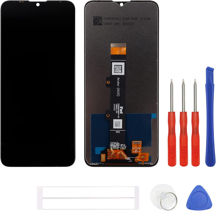 swark LCD Display Kompatibel mit Moto E20 XT2155, XT2155-1, XT2155-3 (Schwarz Ohne Rahmen) Touch Scr