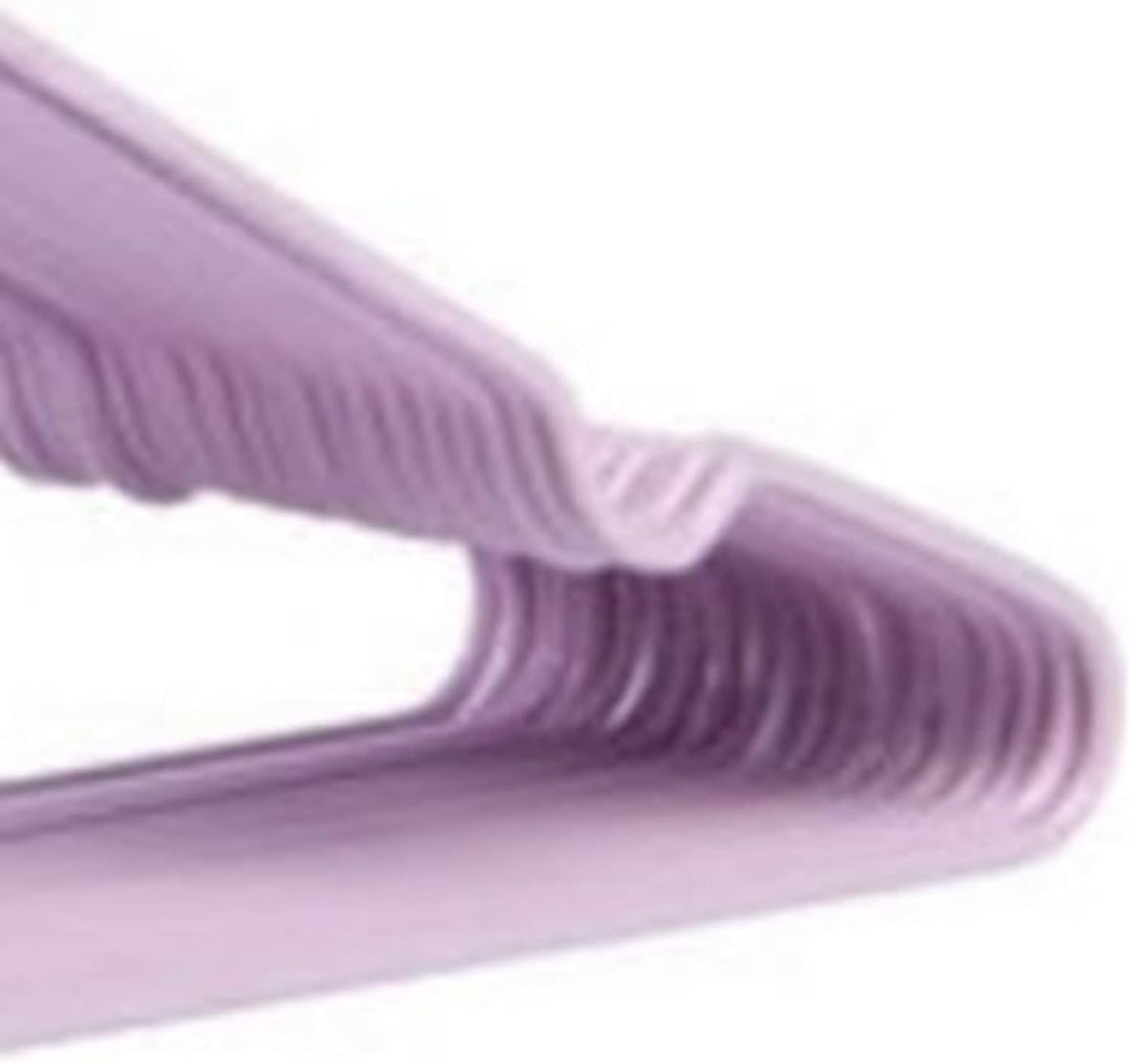 10 Stück Kleiderbügel Metall, Platzsparender Organizer Kleiderbügel für Kleiderschränke, Rillendesig