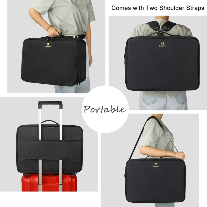 Relavel Extra Gross Make-up-Koffer, Professionelle Make-up-Tasche für Reisen & Visagisten, Tragbare