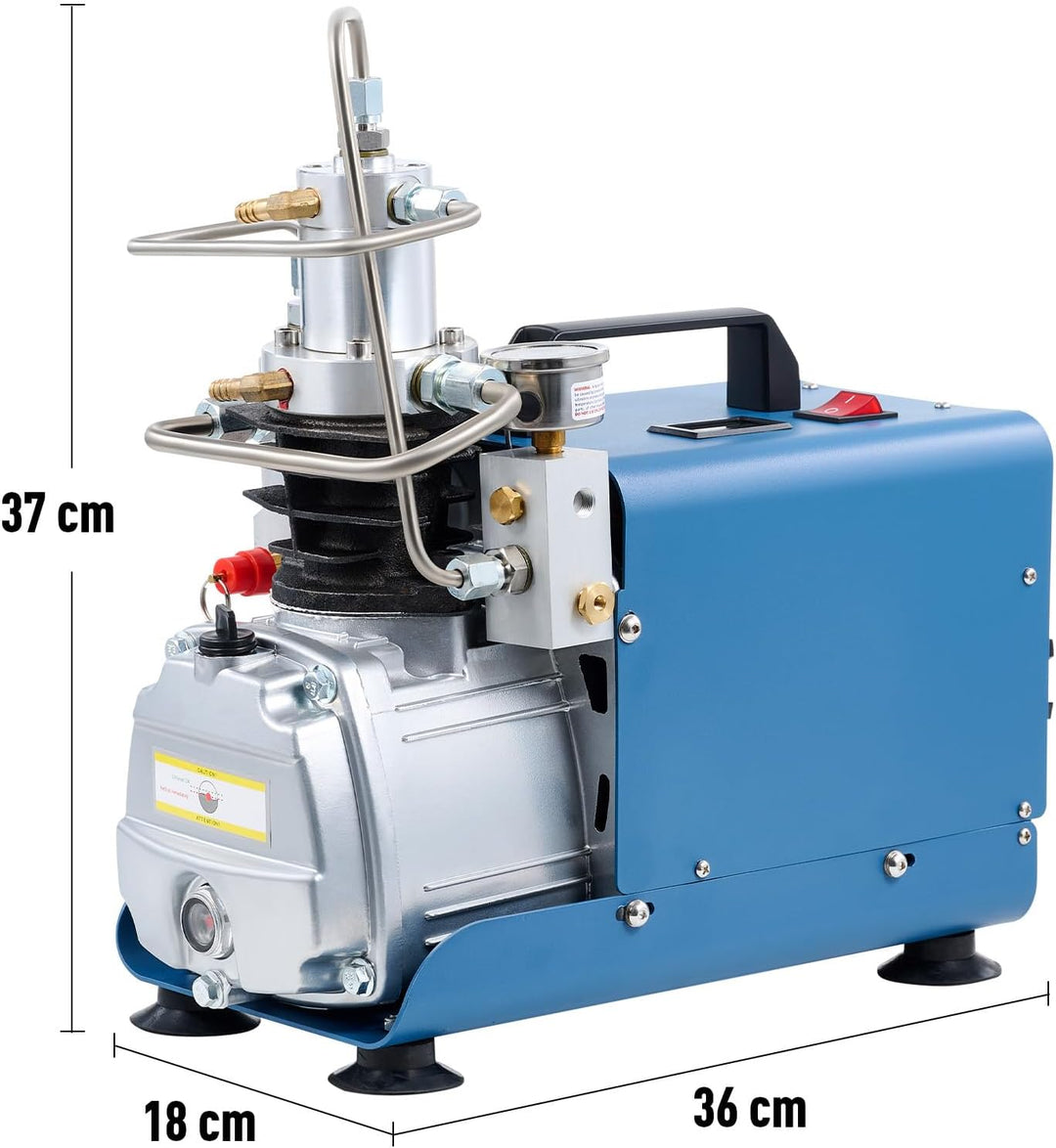 CREWORKS PCP Kompressor 300bar Hochdruckluftpumpe 1800W Kompressor Hochdruck 4500PSI Kompressorpumpe