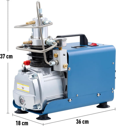 CREWORKS PCP Kompressor 300bar Hochdruckluftpumpe 1800W Kompressor Hochdruck 4500PSI Kompressorpumpe