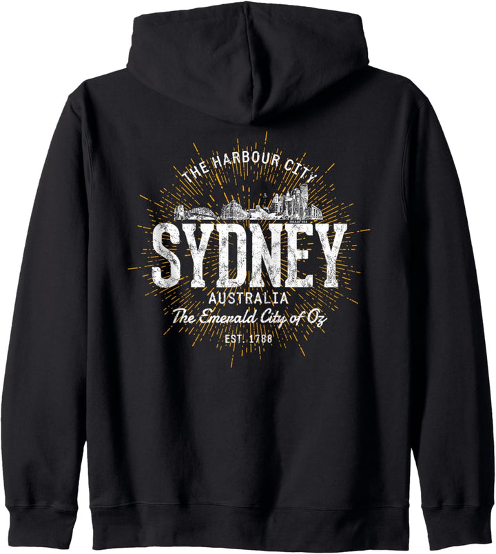 Sydney Australien Vintage Retro Sydney Kapuzenjacke