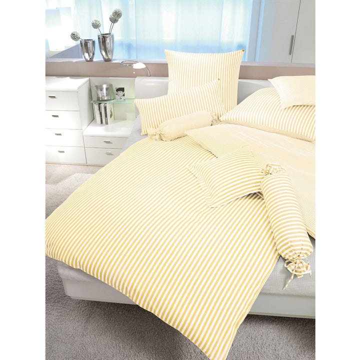 Janine Bettwäsche Modern Classic 3912 hellgelb - 13 80x80 cm - 155x220 cm 80x80 cm - 155x220 cm Hell