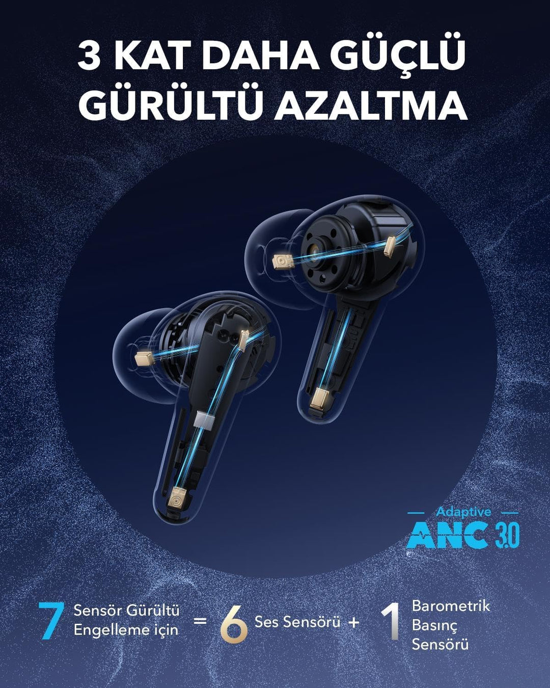 Soundcore by Anker Liberty 4 Pro, Bluetooth 5.4, IPX5 Wasserabweisend, Active Noise Cancelling (ANC)