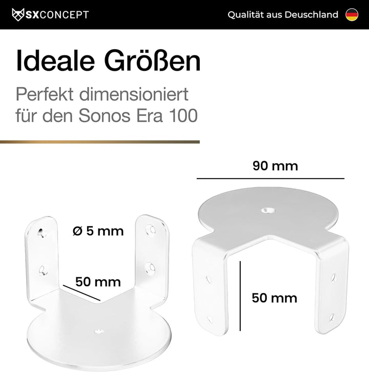 Era 100 Wandhalterung | Sonos Wandhalterung für Sonos Era 100 | Eck-Variante | platzsparend | Made i