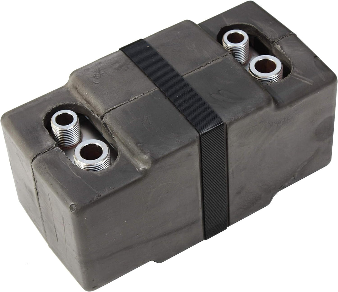 Edelstahl Plattenwärmetauscher + Isolation B3-12-30 mit 2x1/2 & 2x3/4 Zoll Anschl. 65kW Heizung Sola