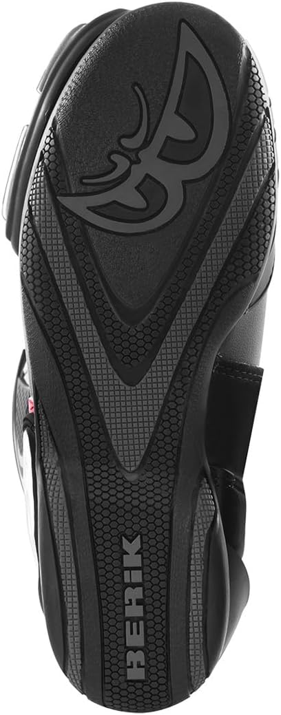 Berik Shaft 2.0 Motorradstiefel, schwarz/rot, 48 48 EU Schwarz Rot, 48 EU Schwarz Rot