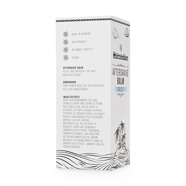 Störtebekker® Premium After Shave Balsam für Herren mit Crusoe-Duft - Gegen Hautirritationen, Rasurb