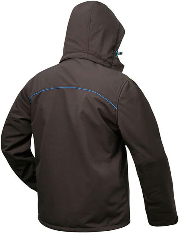 Elysee Winter Softshell-Jacke Uranus mit Kapuze - schwarz/blau - Grösse: 3XL