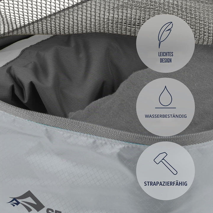 Sea To Summit Ultra-SIL Garment Mesh Bag Medium Grau - Robuste vielseitige Kleideraufbewahrung, Grös