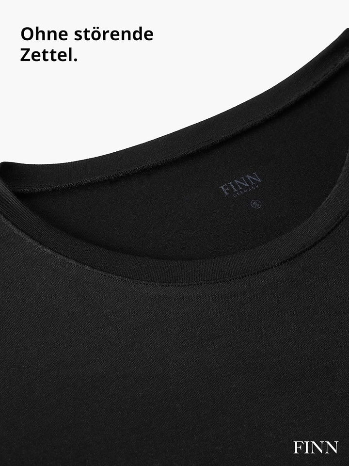 FINN Anti-Schweiss Shirt Herren mit Rundhals und integrierten Achselpads gegen Starkes Schwitzen - A