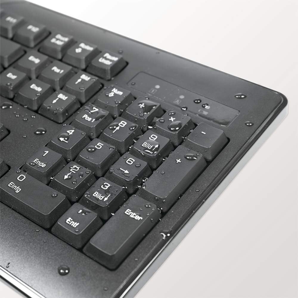 LogiLink ID0194 - Tastatur & Maus Set kabellos (2,4GHz Funk) mit 1000dpi & 104 Tasten, kompakte und