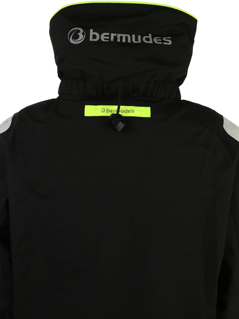 Bermudes Herren Funktionale Regenjacke Wasserdichter Spoiler XS Schwarz/Dunkelgrau, XS Schwarz/Dunke