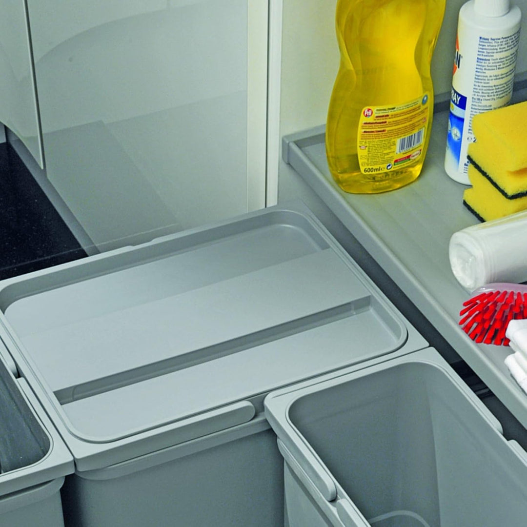SO-TECH® Deckel für 25L oder 35L eins2vier Mülltrennsystem Küchen-Abfalleimer Wertstoffbehälter alug