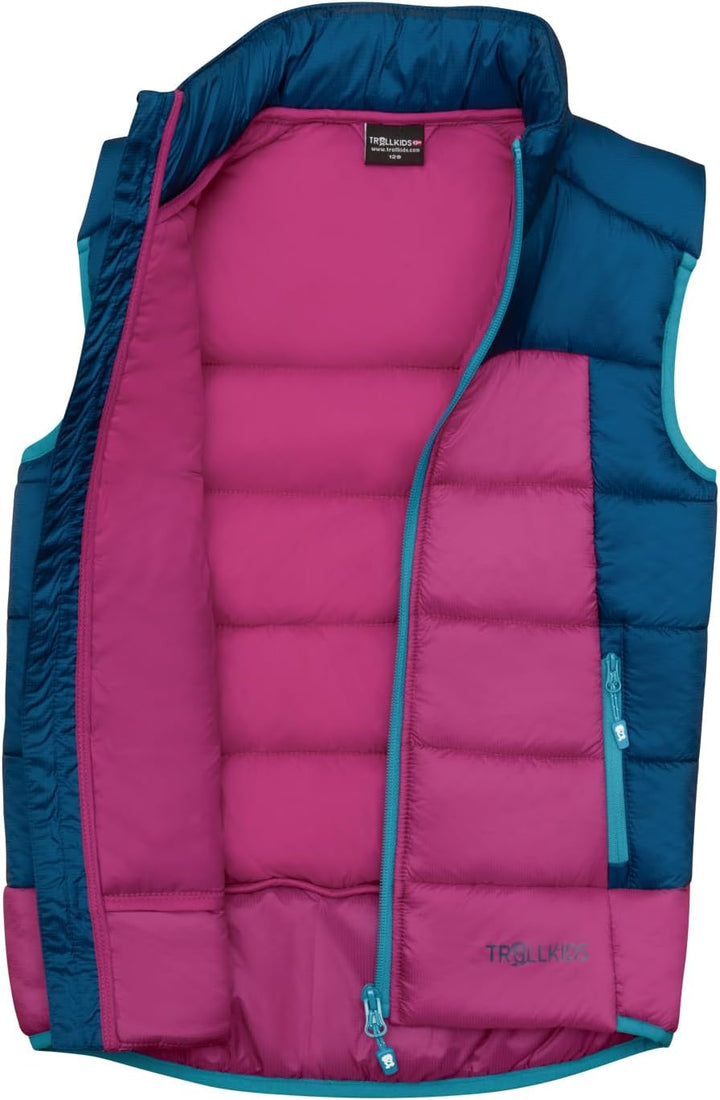 Trollkids Kids Hardanger Vest 92 madeira blue, 92 madeira blue