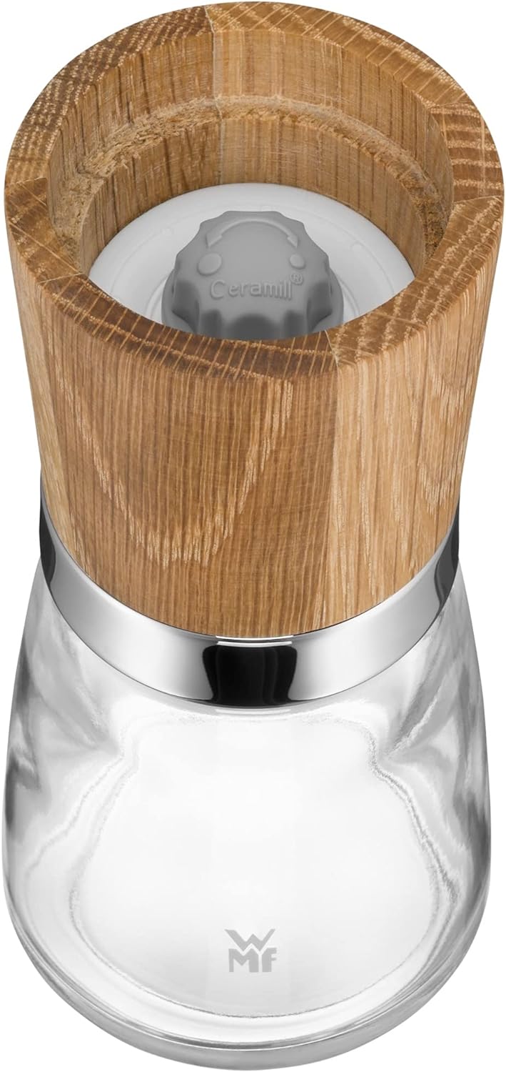 WMF Ceramill Nature Salz und Pfeffer Mühle Set 2-teilig, unbefüllt, für Salz, Pfeffer, Chilli, Salzm