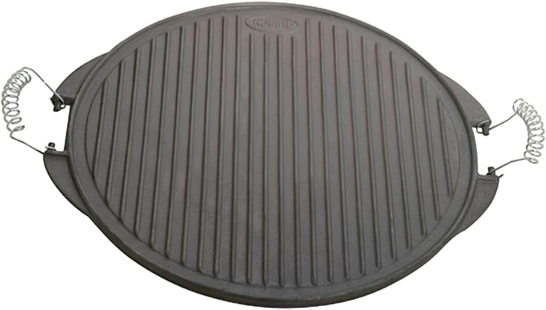 Paella World International Gusseisengrillplatte Light, Schwarz, Ø 25 cm, Ø 25 cm