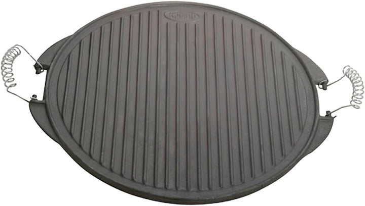 Paella World International Gusseisengrillplatte Light, Schwarz, Ø 25 cm, Ø 25 cm