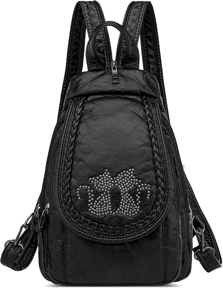 DIRRONA Rucksack Damen Beiläufig Kleine Brusttasche für Damen Multifunktionale Reise Wasserdicht Sch
