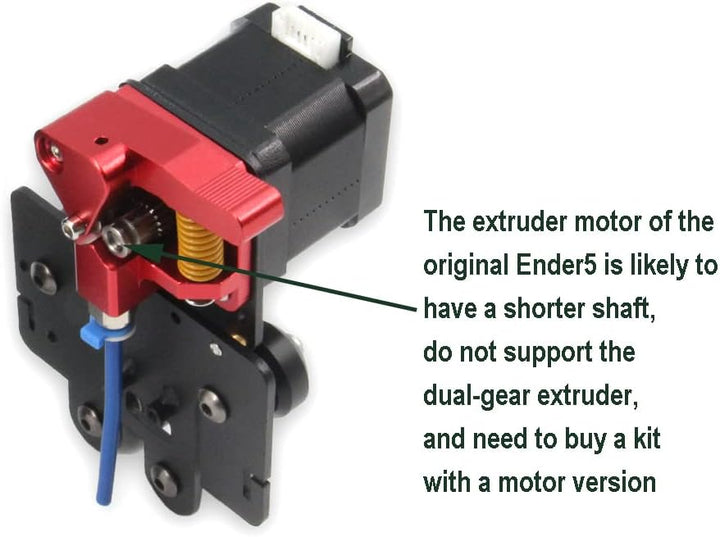 Zeberoxyz Direct Drive Doppelzahnrad-Extruder Upgrade Direktplatte mit 4Stück Pulleys Kit, Einfaches