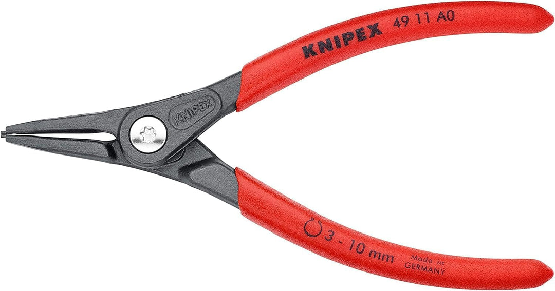 KNIPEX Präzisions-Sicherungsringzange für Aussenringe auf Wellenmit rutschhemmendem Kunststoff überz