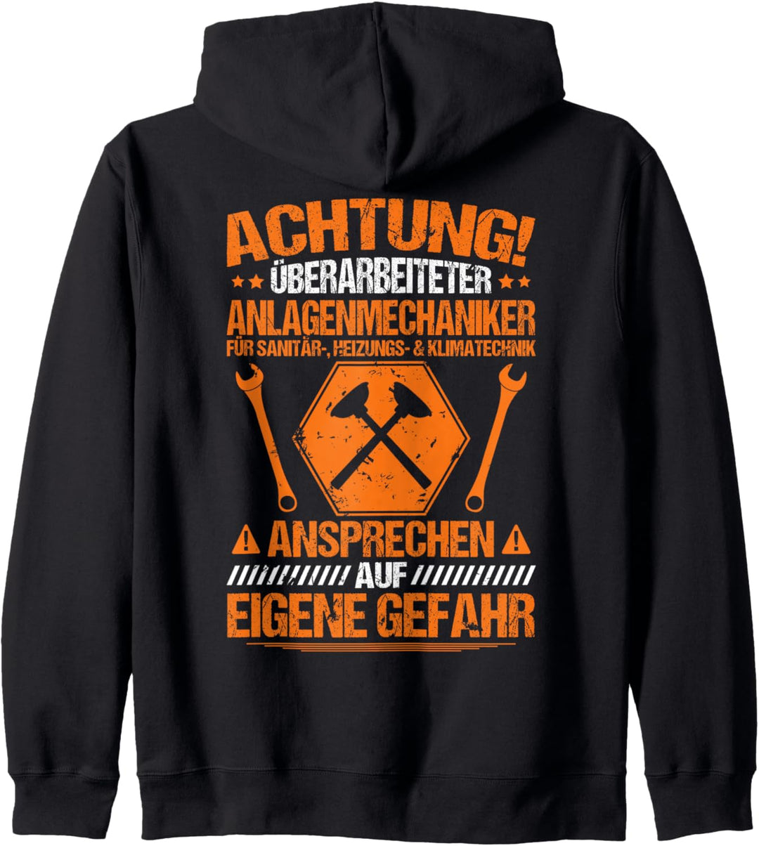 Klempner Überarbeiteter Anlagenmechaniker Kapuzenjacke
