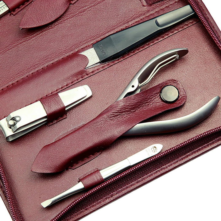 Sonnenschein by Hans Kniebes - Manicure-Etui, Reissverschluss: 9-tlg. Bestückung, rostfrei-edelmatti